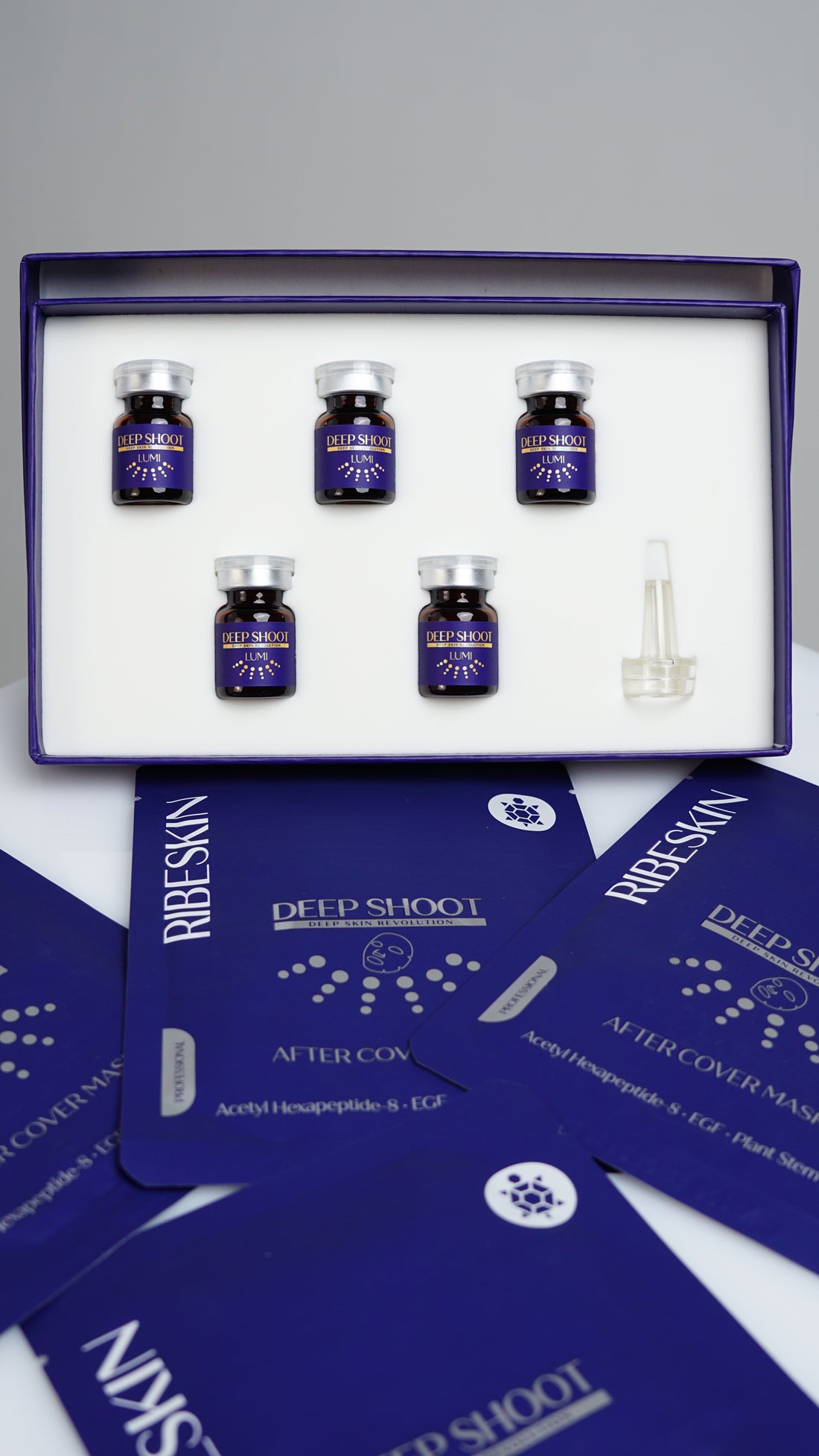 RIBESKIN DEEP SHOOT LUMI VIALS + MASK 5 pcs