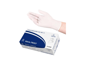 L Vit nitrilhandske Evercare FROST 150 st