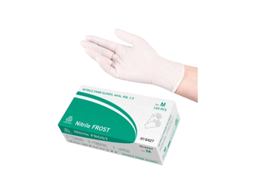 M Vit nitrilhandske Evercare FROST 150 st