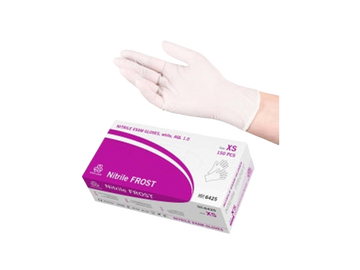 XS Vit nitrilhandske Evercare FROST 150 st