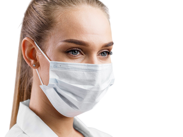 MUNSKYDD OP EVERCARE 50ST (TYPE IIR, ÖRONBAND VIT)