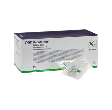 VENPROVSET GRÖN 17,8CM 21G BD SAFETY-LOK GRÖN 0.8M